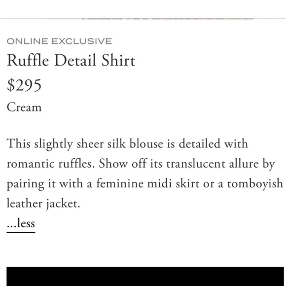 Coach silk lace ruffle blouse - Picture 7 of 12